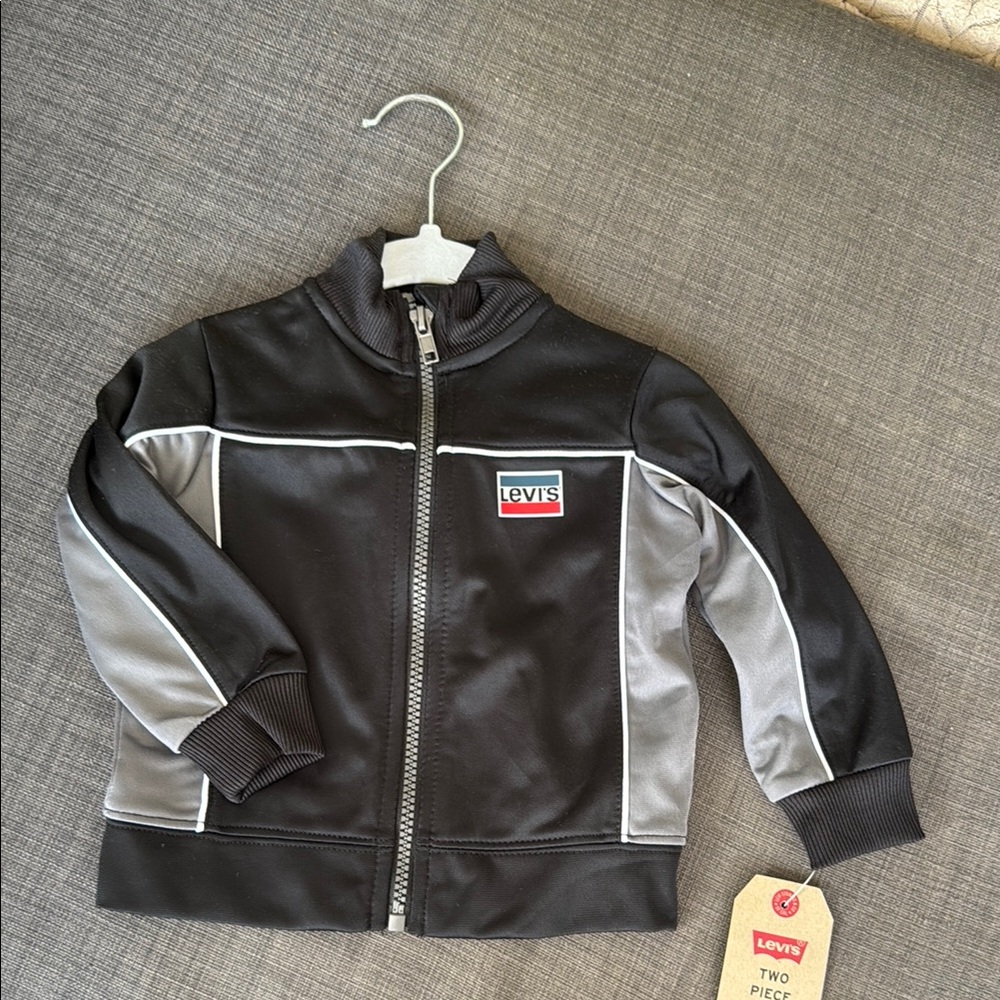 Baby Boy Levi's Black and Gray Track Jacket -
12m